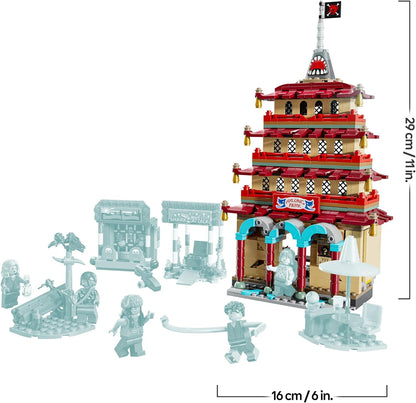 LEGO ONE PIECE Batalha no Parque Arlong - Brinquedo interativo com 5 minifiguras, incluindo Luffy e Nami, além de um pagode que desaba - Presente de anime para meninos, meninas e fãs a partir de 9 anos - 75638