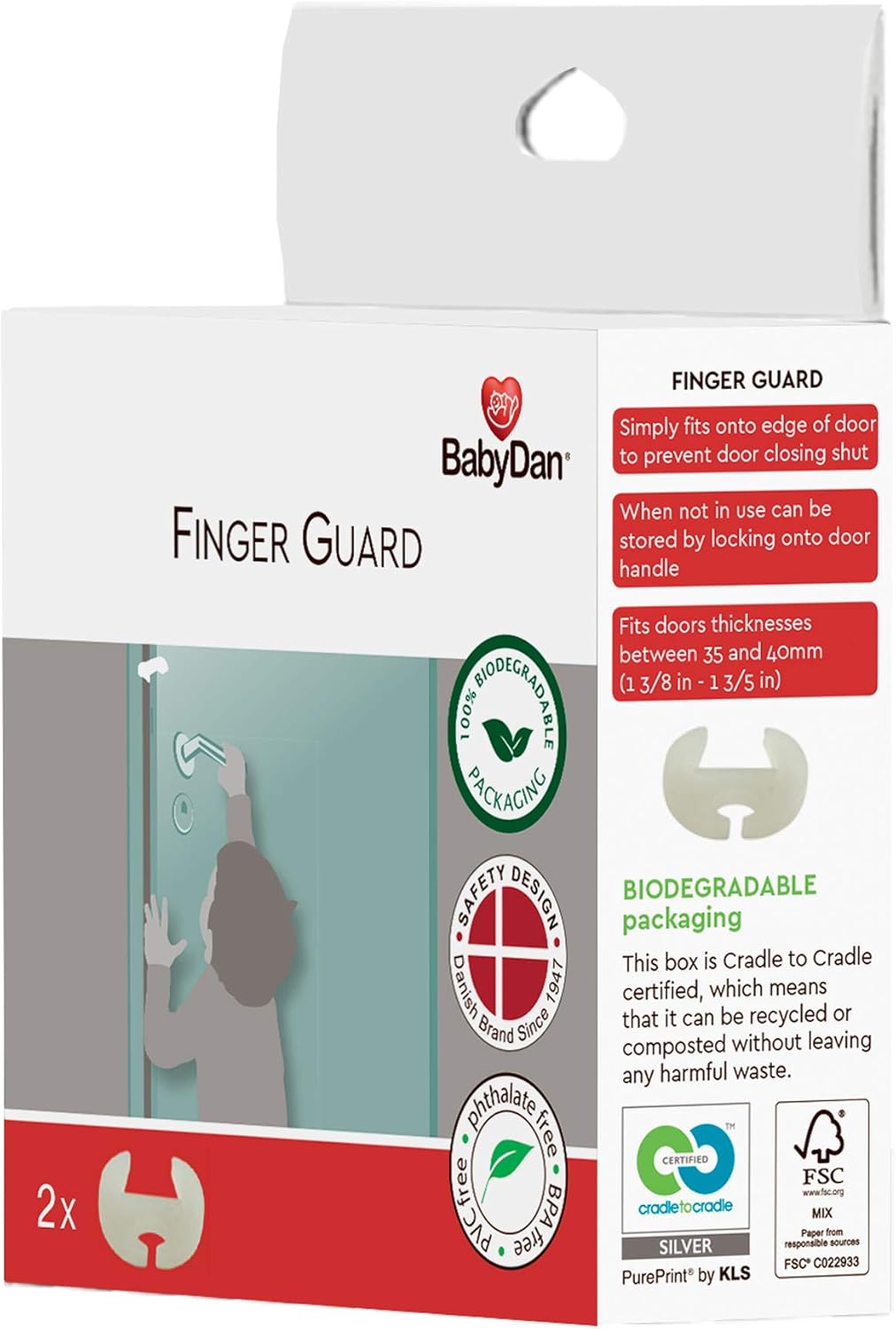 Cajas fuertes para dedos BabyDan (paquete de 4)