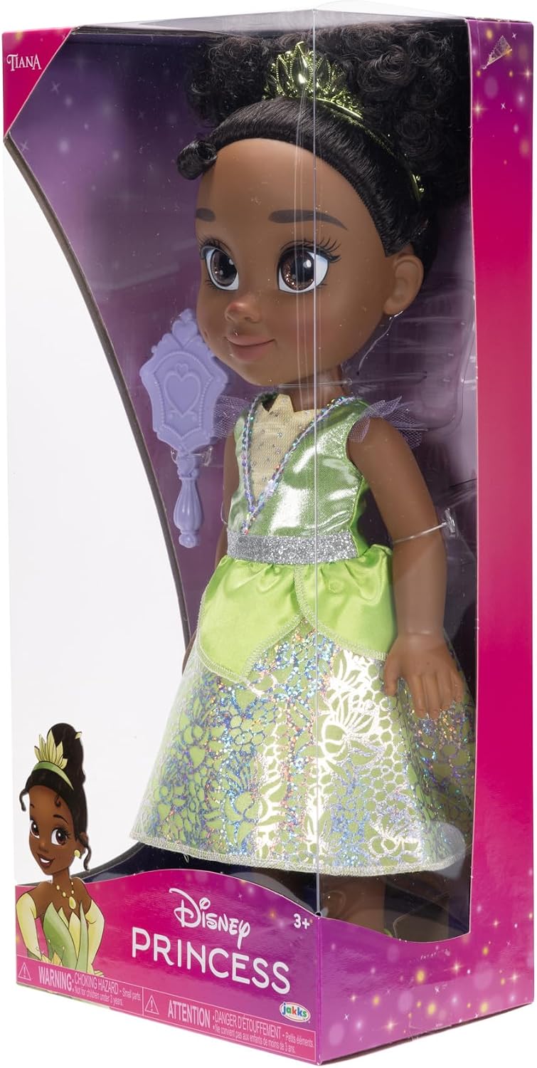 Disney Boneca Princess My Friend Tiana 35 cm – Disney 100 Anos de Magia, Traje Platinum