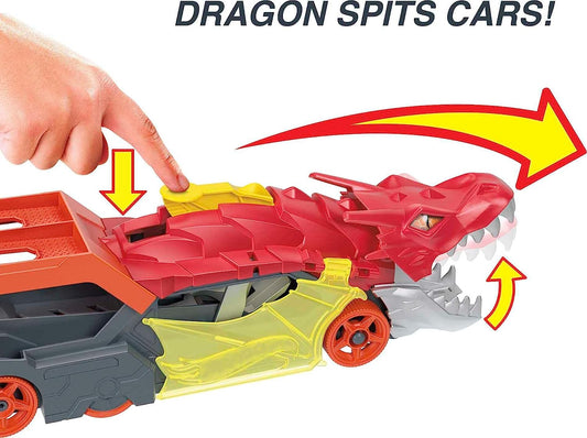 Juego de transporte Mattel-Hot Wheels Dragon Launch