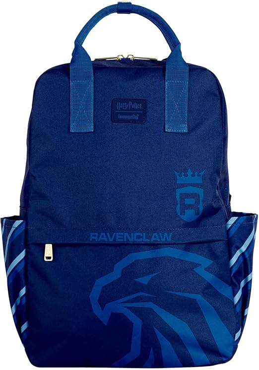 Loungefly - Warner Brothers - Harry Potter - Ravenclaw - Mochila - Exclusivo da Amazon - Ideia de presente - Produtos oficiais - Para meninos, meninas, homens e mulheres - Fãs de cinema