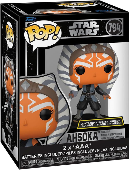 Funko POP! SFX: Star Wars: Ahsoka - (Luzes e Sons) - Figura de Vinil Colecionável - Ideia de Presente - Produtos Oficiais - Brinquedos para Crianças e Adultos - Fãs de Cinema - Figura Modelo para Colecionadores