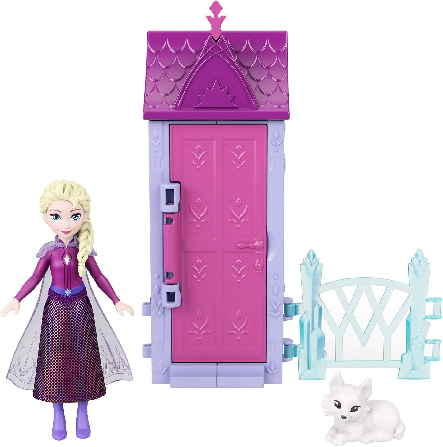 Mattel Boneca Surpresa Disney Frozen Anna ou Elsa da (Modelos Variados) | 5 Surpresas: 1 Boneca Pequena, Minicenário da Vila de Arendelle e 3 a 4 Acessórios – Inspirado em Disney Frozen, JFG24
