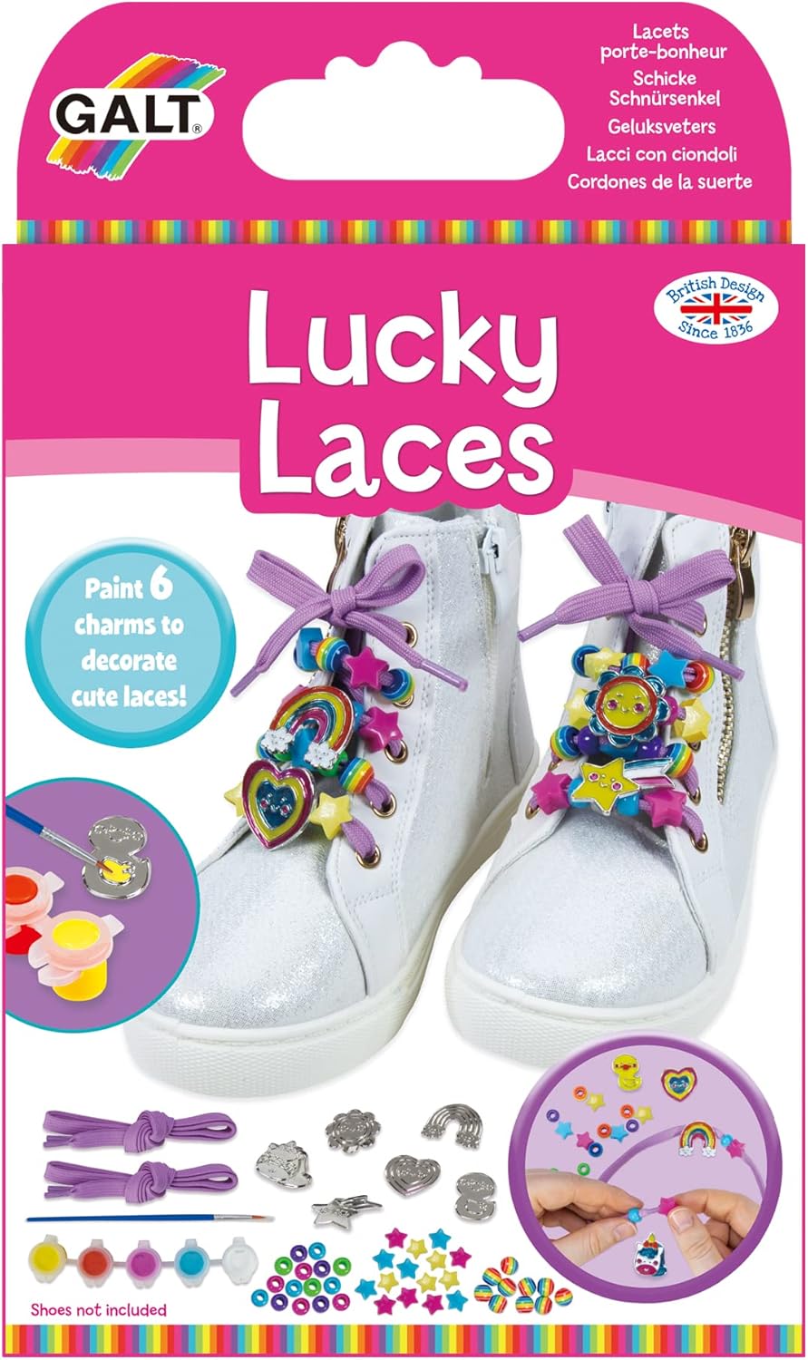 Galt Toys, Lucky Laces, Kit de pingentes de cadarço para crianças a partir de 6 anos