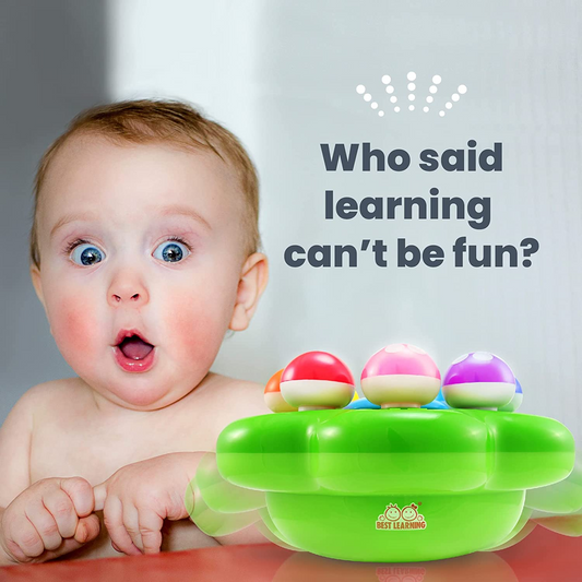 BEST LEARNING Mushroom Garden - Juguetes educativos interactivos iluminados para edades de 1 a 3 años - Colores, números, juegos y música para niños pequeños