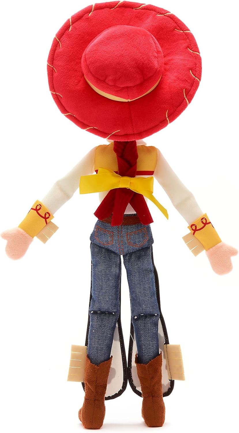 Disney Pelúcia Jessie tamanho médio, oficial da Store, Toy Story, 45 cm/17 polegadas. Personagem de pelúcia fofinha, estilo cowgirl, com detalhes bordados e acabamento macio ao toque.