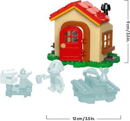 LEGO Animal Crossing Casa Aconchegante da Goldie - Inclui minifigura, piano, mesa de piquenique e acessórios de comida de brinquedo - Presente perfeito para crianças a partir de 6 anos - 77058