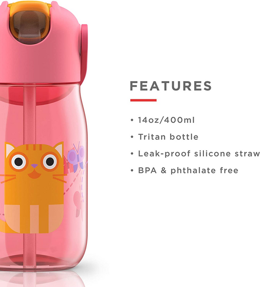 Botella Zoku, rosa, 400 ml