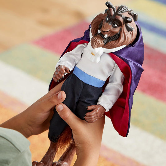Disney Boneco Clássico da Fera Store 32 cm – A Bela e a Fera, Braços e Pernas Articulados, Produto Oficial