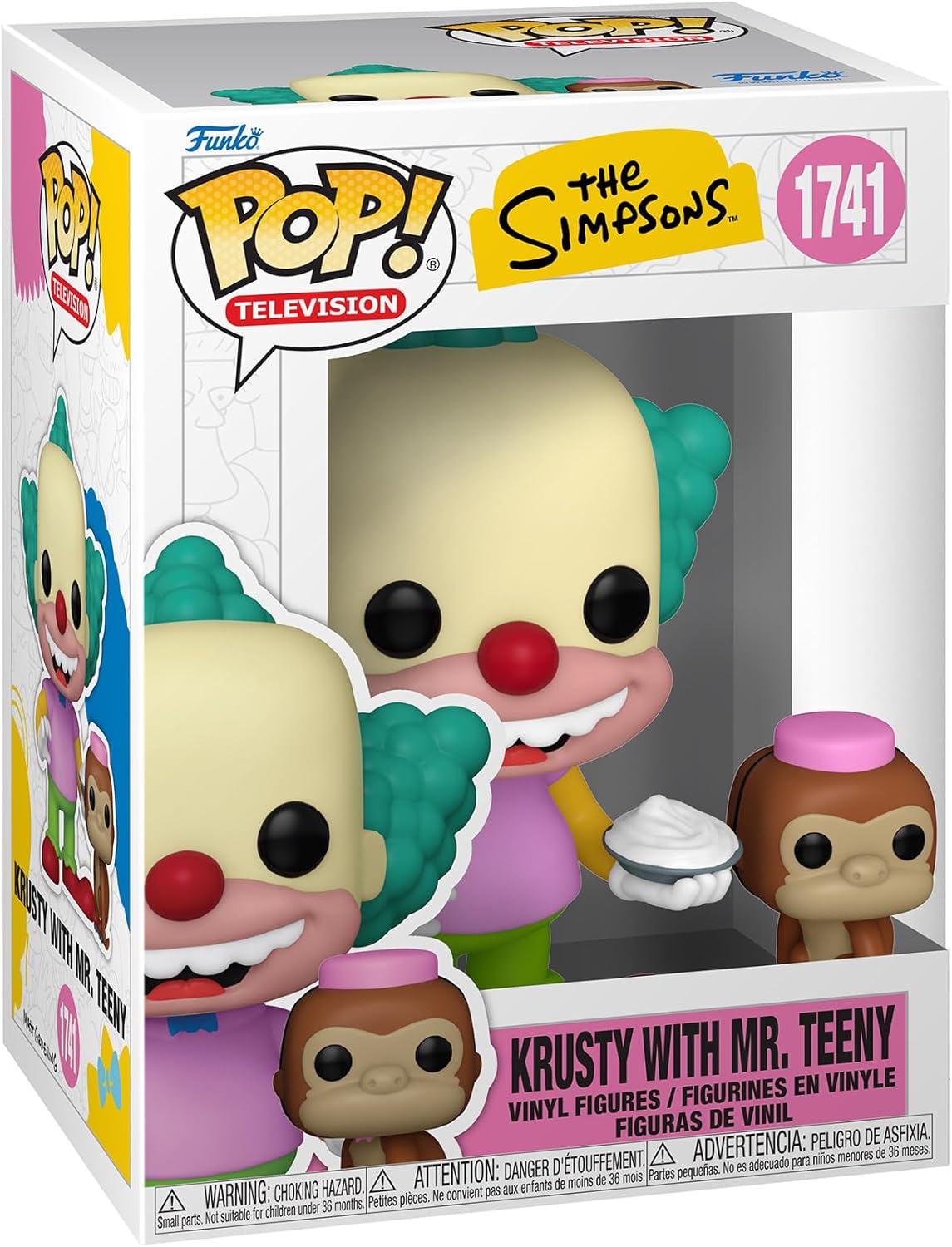 Funko Pop! & Buddy: Os Simpsons - Krusty, o Palhaço e Tenny - Figura de Vinil Colecionável - Ideia de Presente - Produtos Oficiais - Brinquedos para Crianças e Adultos - Fãs de TV
