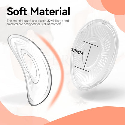 Colectores de leche para lactancia Colector de leche portátil Conchas de leche materna blandas Protectores de leche materna Protectores y estuche para pezones, protección contra fugas para pezones doloridos para madres lactantes