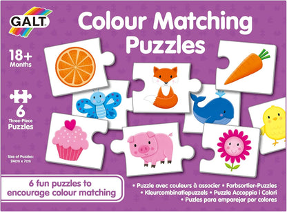 Galt Toys, quebra-cabeça de combinação de cores, quebra-cabeça para crianças, a partir de 18 meses