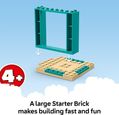 LEGO Diversão no playground Bluey com Bluey e Chloe - Brinquedo para meninas e meninos a partir de 4 anos - inclui 2 minifiguras, um balanço rosa funcional, escorregador, estrutura de escalada e 3 plantas - Presente.