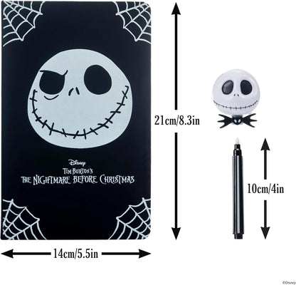 UAU! Coisas da Disney O Estranho Mundo de Jack Diário Secreto de Jack | Caneta de Tinta Invisível e Lanterna Reveladora UV | Caderno Oficial Licenciado para Presente para Fãs e Crianças