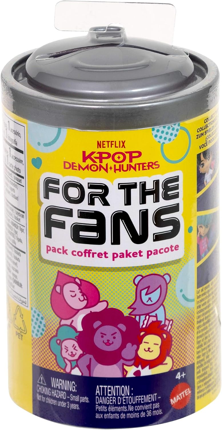 Mattel Figura Colecionável KPop Demon Hunters de 4 Polegadas (Modelos Podem Variar) | Personagens Favoritos dos Fãs com Acessório e Card, Embalagem com Tema de Lanche, Inspirada no Filme, JRN50