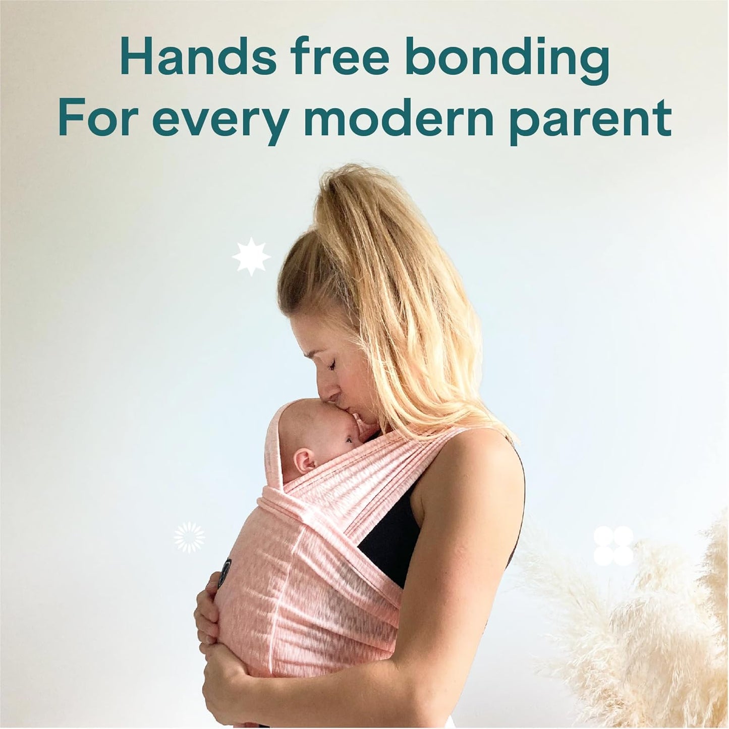 Koala Babycare Canguru para Bebê - Fácil de Usar - Suporte Ergonômico Certificado - Canguru Elástico Multiuso Adequado para Bebês de até 9 kg - Canguru para Bebê