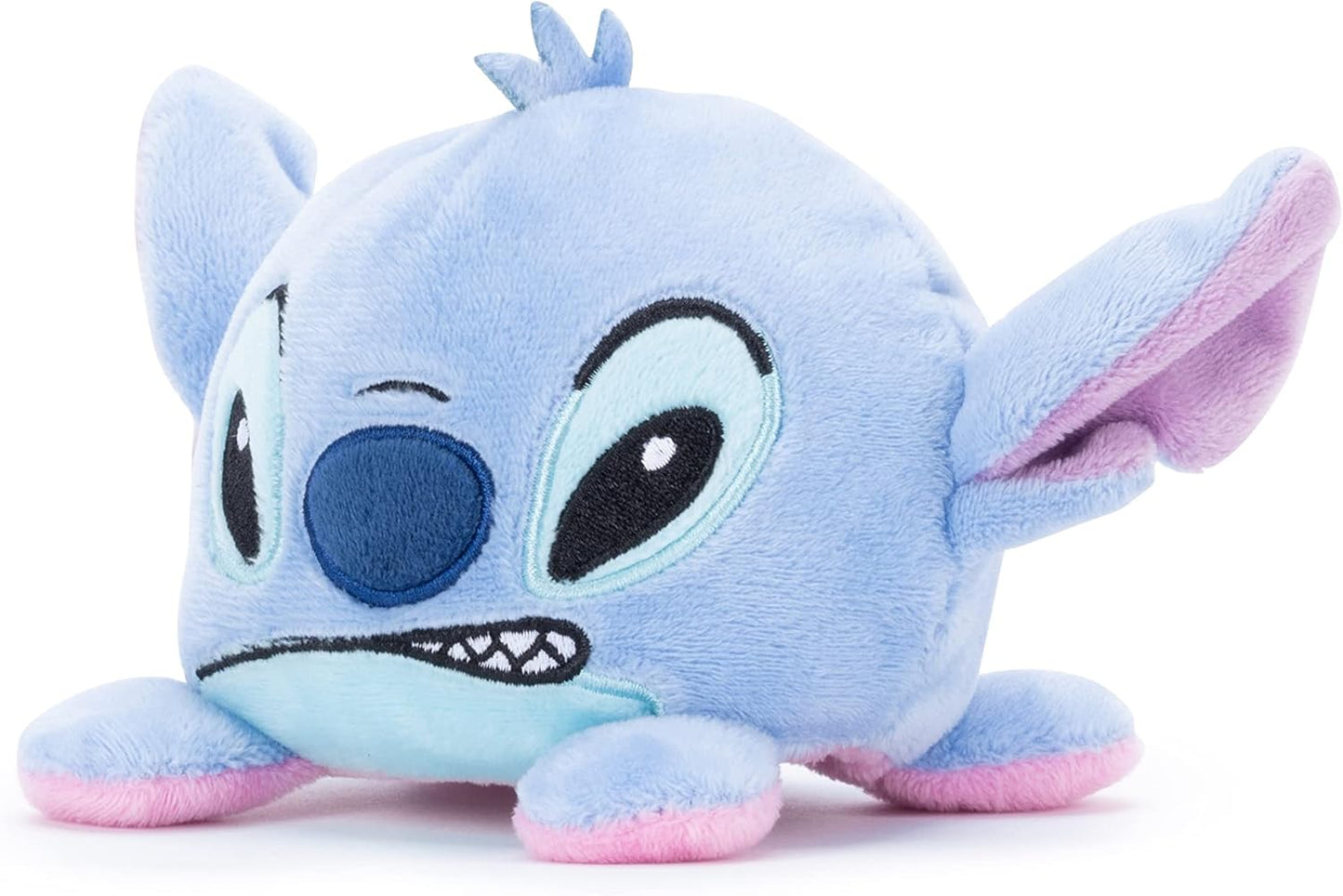 Disney Simba Official Stitch e Angel Pelúcia reversível para crianças Stitch, Azul, rosa