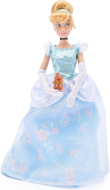 Disney Boneca Clássica Oficial da Cinderela Store para Crianças, 30 cm, Articulada, com Lindo Vestido de Baile e Amigo Surpresa – Indicada para Maiores de 3 Anos