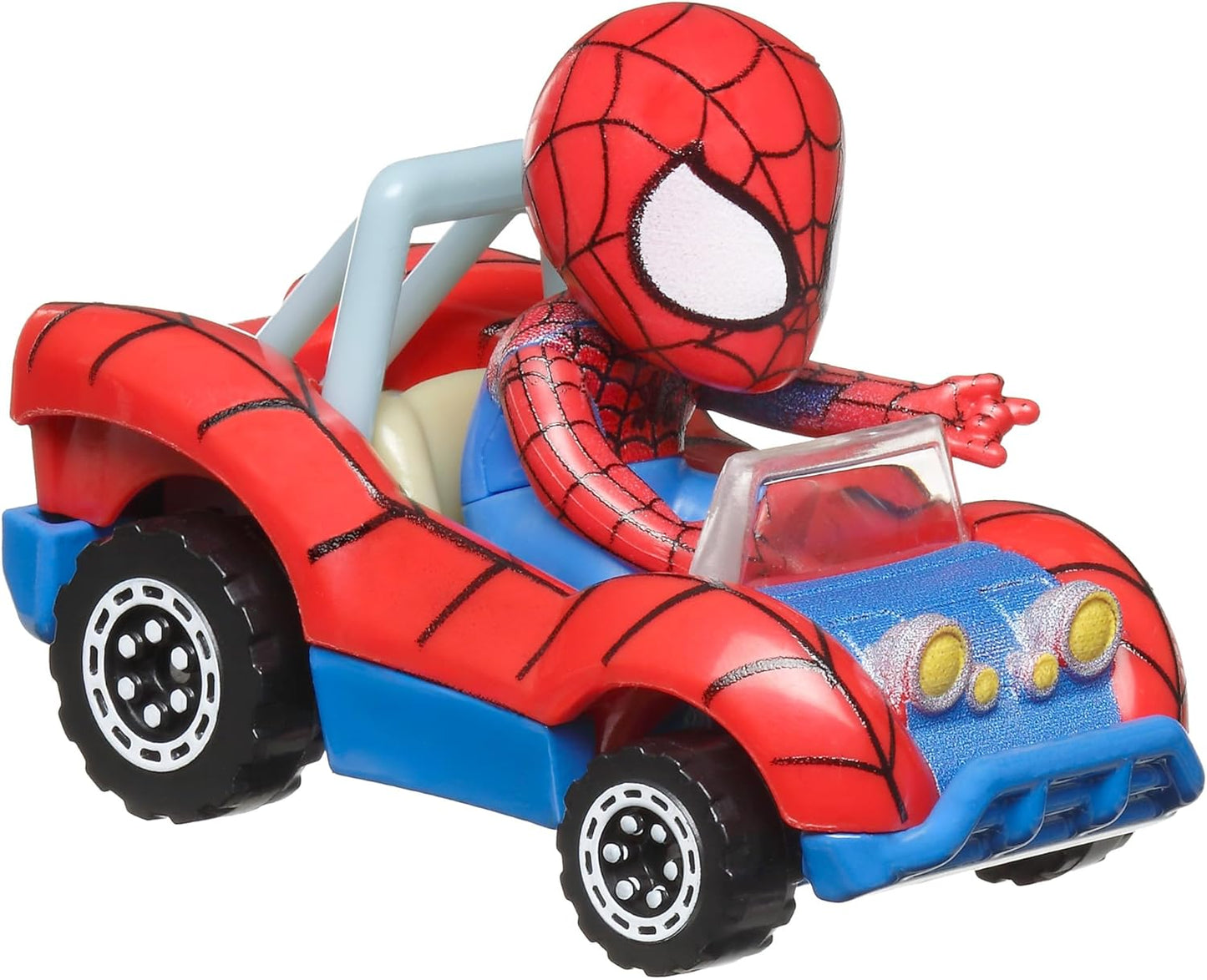 Hot Wheels  Carros de brinquedo, conjunto de 2 veículos fundidos RacerVerse com drivers de personagens otimizados para desempenho na pista RacerVerse (os estilos podem variar), HRT90