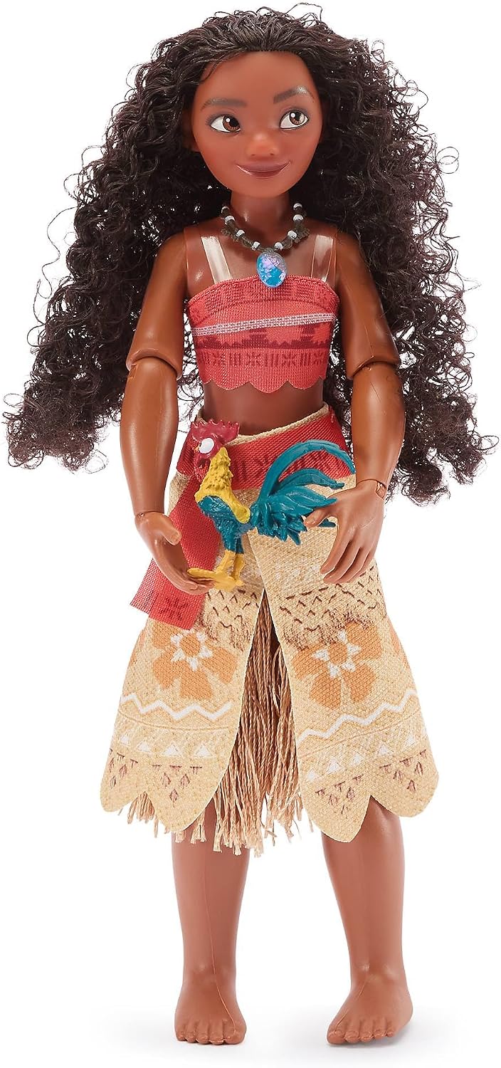Disney Boneca Clássica Oficial da Moana para Crianças, 30 cm, Brinquedo Totalmente Articulado com Traje Icônico e Personagem Amigo Surpresa – Indicado para Maiores de 3 Anos