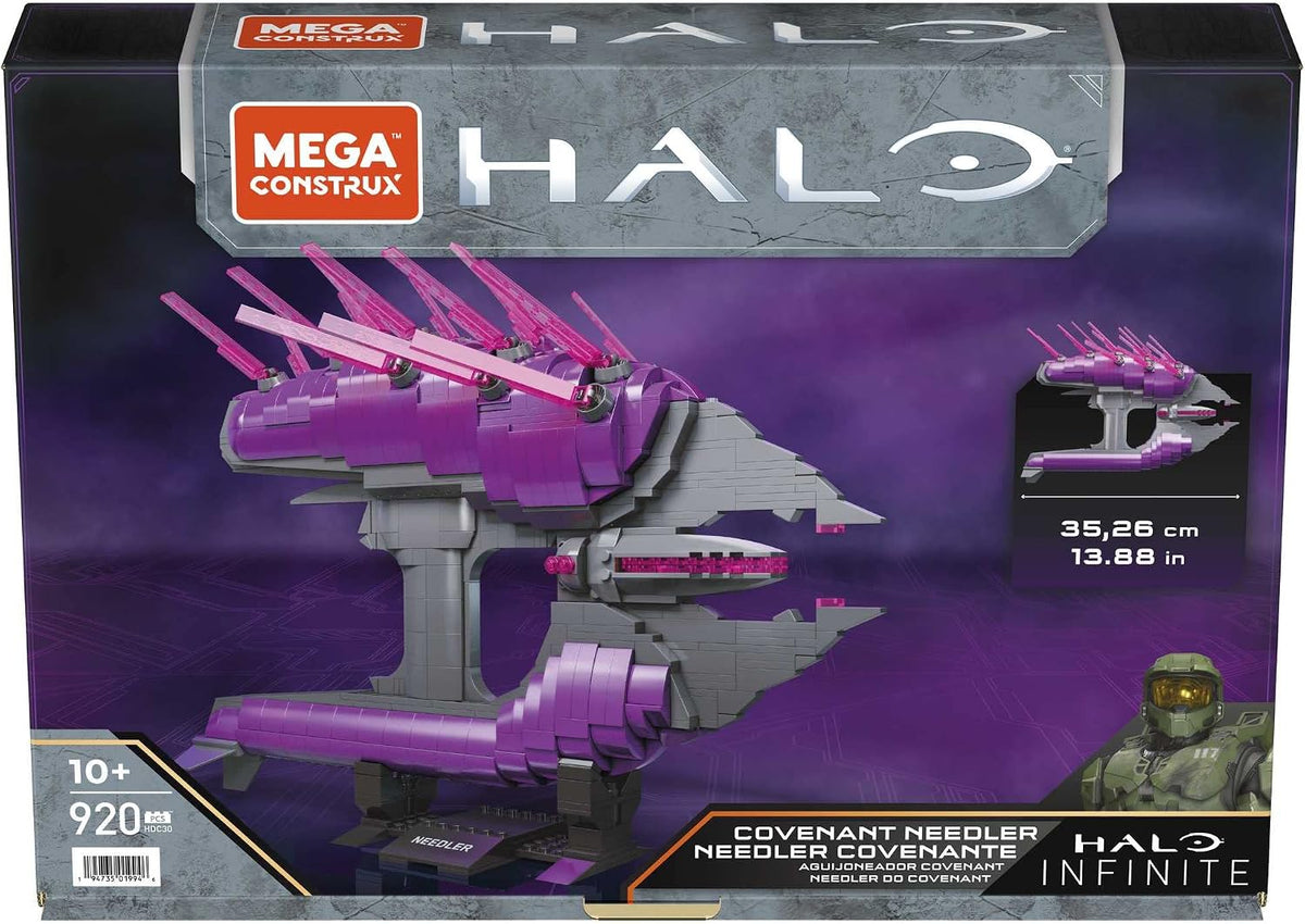 Mega Conjunto de Construção Construx Halo Infinite – Covenant Needler (Edição de Colecionador), Brinquedo de Montar para Crianças, HDC30
