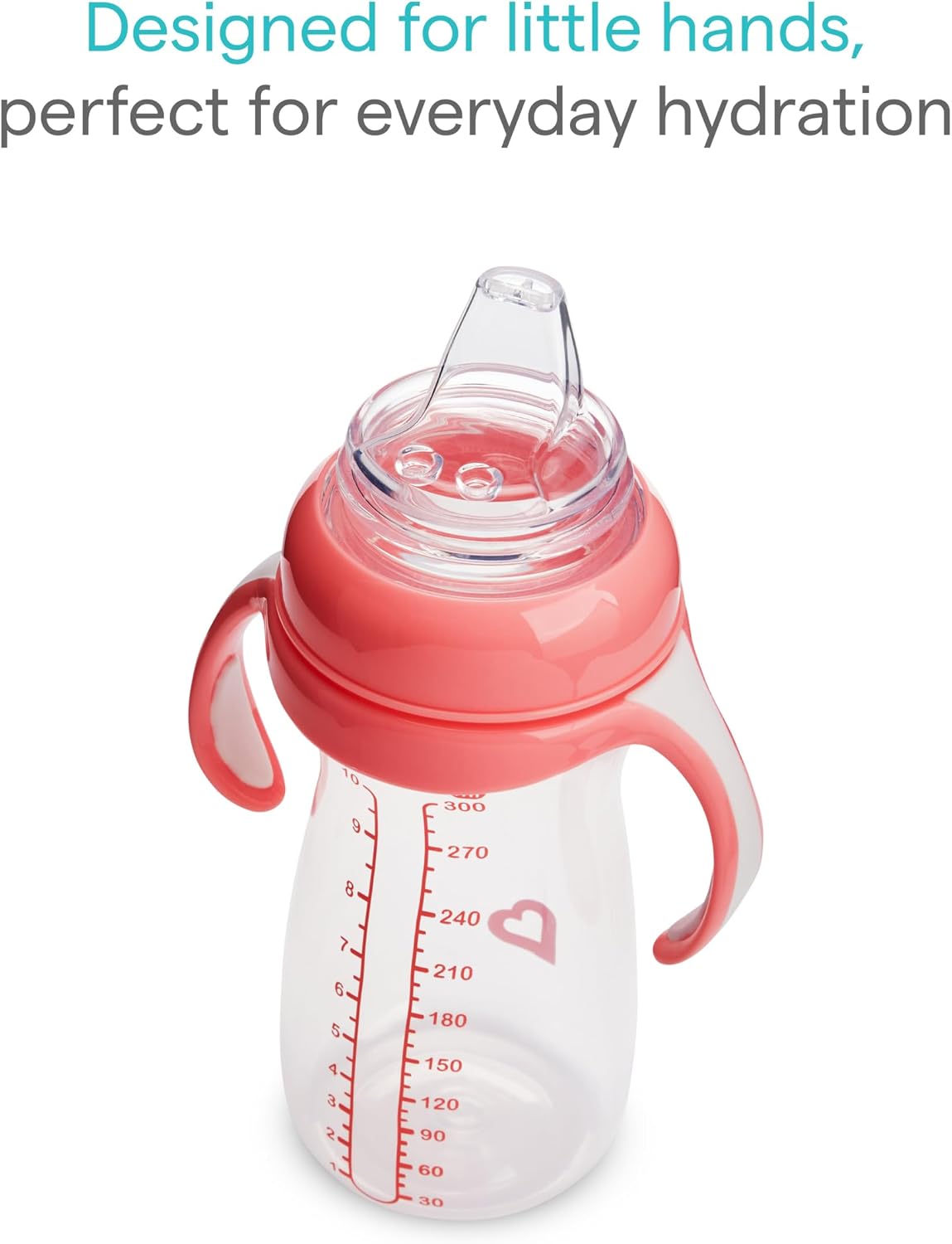 Munchkin Kit com 2 Copos de Transição Suave para Bebês | Garrafa Transparente | 296 ml | Rosa/Roxo