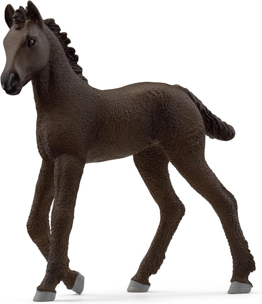 Schleich 13977 HORSE CLUB Estatueta de potro frísio para maiores de 5 anos, preta