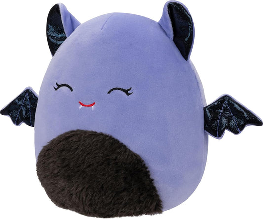 Squishmallows SQHW00579 Joldy, el murciélago morado con ojos cerrados de 7,5 pulgadas, peluche oficial de Jazwares ultra suave de tamaño pequeño