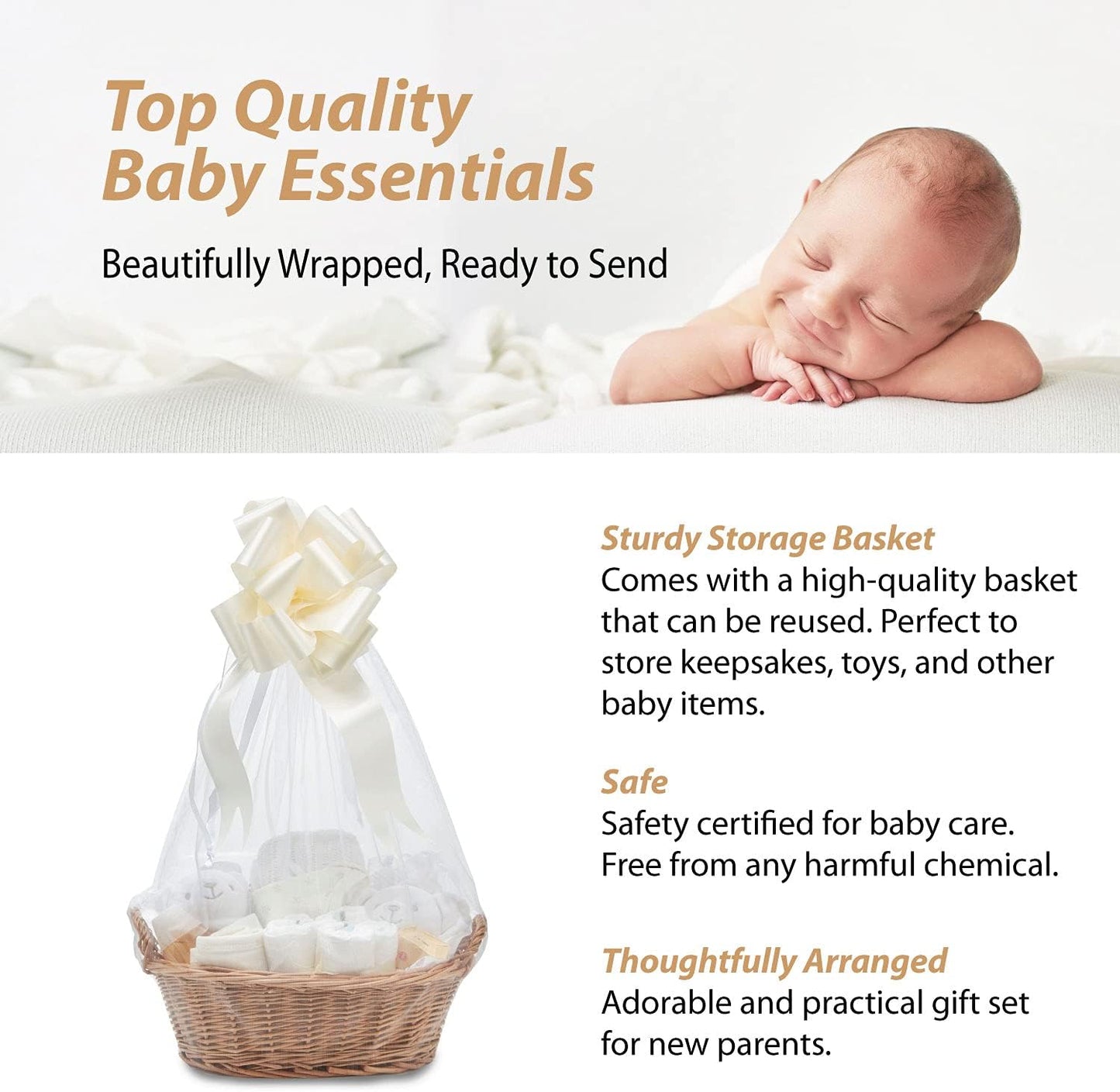 Baby Box Shop - 18 itens essenciais para recém-nascidos meninos com 3 presentes personalizados para bebês, Baby Box Shop - 18 itens essenciais para recém-nascidos meninos perfeitos para batizados - presentes para bebês meninos,