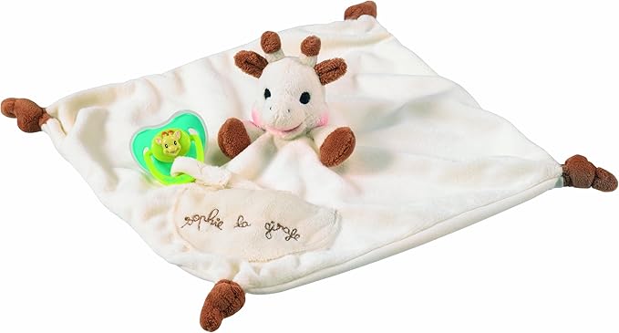 Sophie la girafe Brinquedo de Pelúcia Macio para Bebê com Suporte para Chupeta