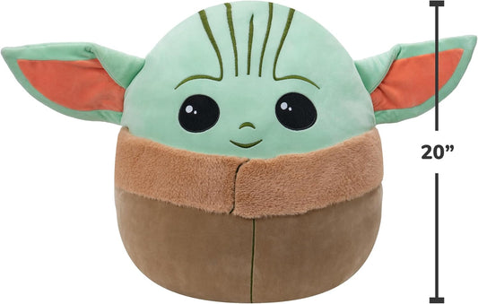Squishmallows SQK0885 Grog Star Wars The Mandalorian 20 polegadas Grogu de pelúcia, multicolorido