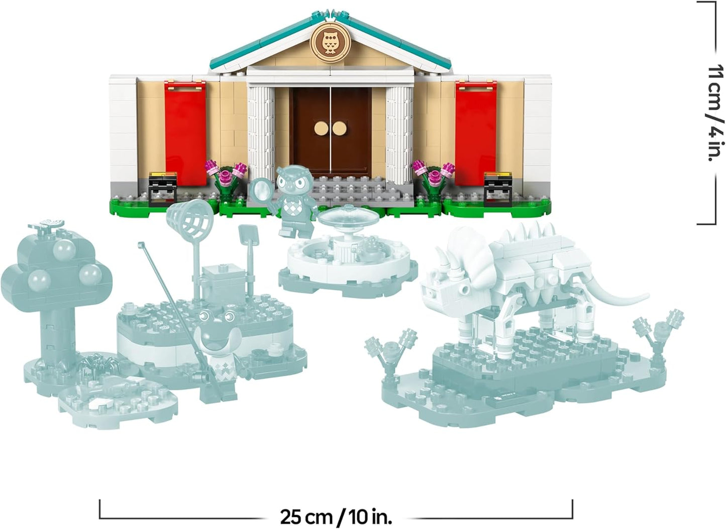 LEGO Animal Crossing Coleção Museu do Blathers - Brinquedo interativo com minifiguras do Blathers e da Lily, além de fósseis de dinossauro e acessórios - Presente gamer para meninas e meninos a partir de 7 anos - 77056