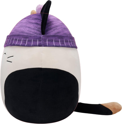 Squishmallows SQCR04208 Gorro de chita de 16", Cam The Cat