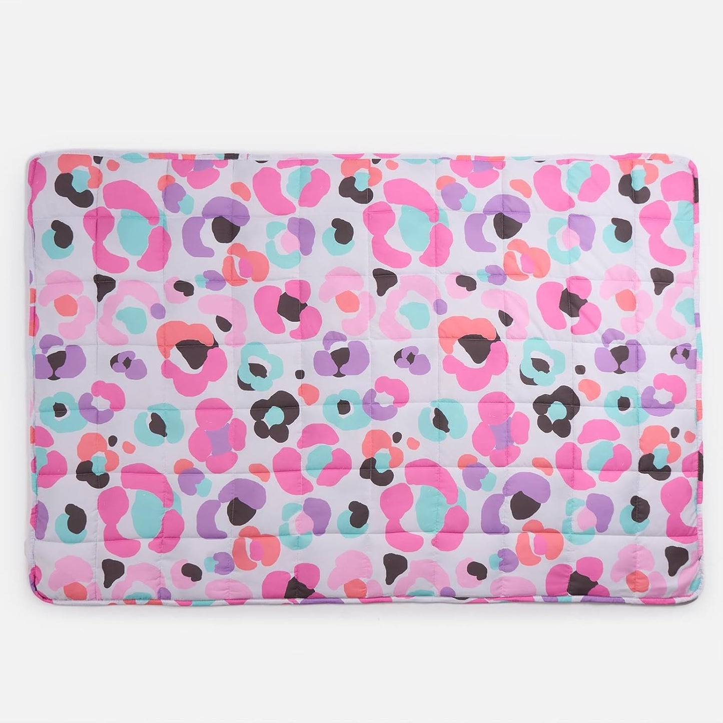 Cobertor pesado OHS 3 kg, cobertor pesado individual para adultos, calmante, alívio do estresse, antiansiedade, cobertores pesados para homens e mulheres, estampa de leopardo, 150 x 100 cm (Aviso: adequado apenas para maiores de 3 anos)