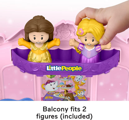 Brinquedo Fisher-Price Little People Disney Princess Carruagem Musical com Figuras para Brincar de Faz de Conta - Crianças a partir de 18 Meses, JCW72