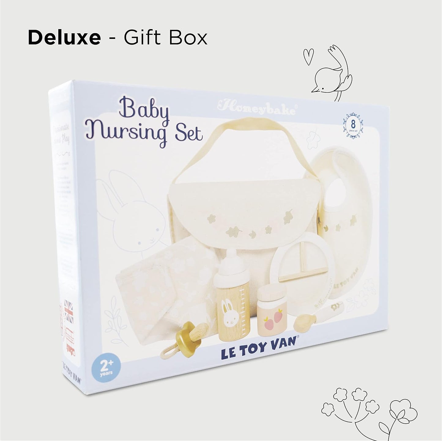 Le Toy Van - Conjunto de enfermagem para bonecas - Brinquedos para crianças - Presentes para bebês - Conjunto de presentes para meninas - Presente para meninos - Brinquedos para meninos e meninas a partir de 2 anos