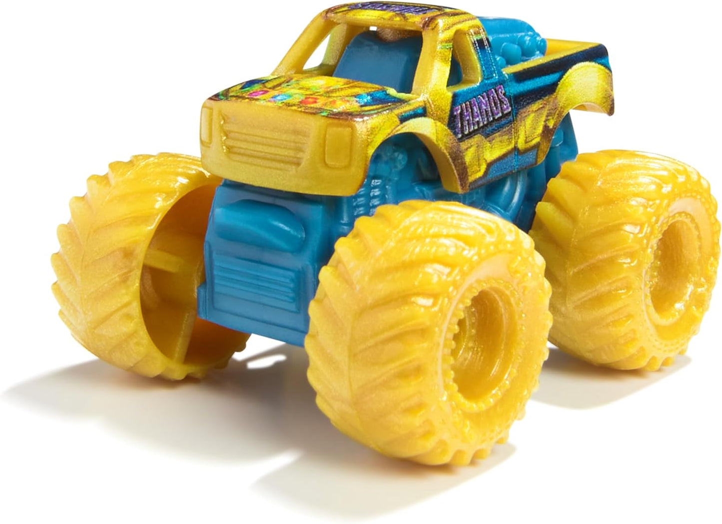 Monster Jam, Marvel Mini Pacote Oficial com 5 Miniaturas e Caminhão Monstro Colecionável Misterioso, Escala 1:87, Brinquedos Surpresa para Crianças a partir de 3 Anos