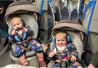 PandaEar Protetor Auricular para Bebês e Crianças - Protetor Auricular - Fones de Ouvido com Cancelamento de Ruído para Bebês e Crianças com Autismo - Fones de Ouvido à Prova de Som para Bebês Dormirem em Aviões