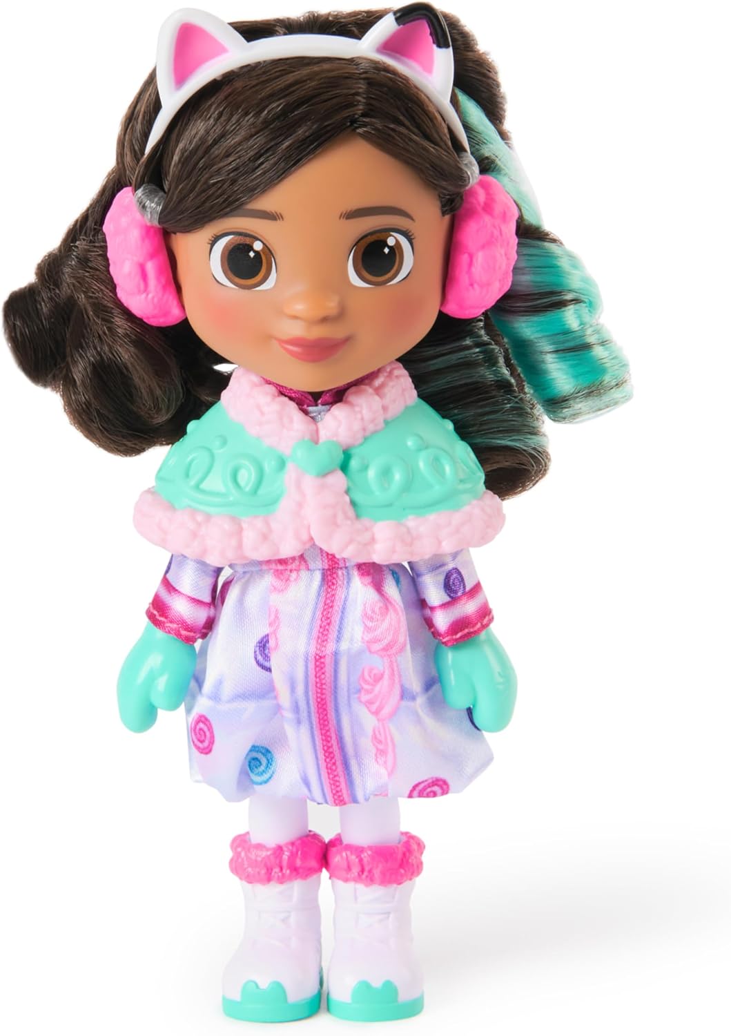 Gabby's Dollhouse: Do filme, Gabby, a Doce Guloseima, Boneca de 15 cm, Roupa de Neve e Acessórios com Tema de Doces, Brinquedos Infantis para Meninas e Meninos a partir de 3 Anos