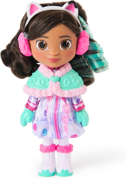 Gabby's Dollhouse: Do filme, Gabby, a Doce Guloseima, Boneca de 15 cm, Roupa de Neve e Acessórios com Tema de Doces, Brinquedos Infantis para Meninas e Meninos a partir de 3 Anos