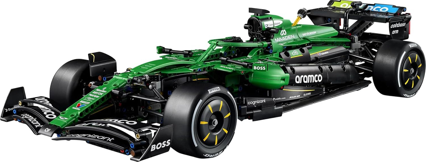 LEGO Kit de Modelo Technic Aston Martin Aramco AMR25 F1 para Adultos – Conjunto Colecionável de Fórmula 1 com Motor V6, DRS e Suspensão Push-Rod – Ideia de Presente para Fãs de Corridas e Automobilismo – 42240