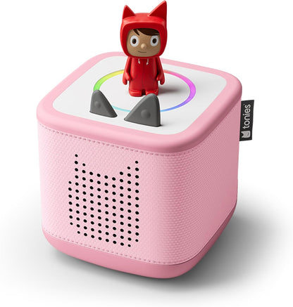 Conjunto inicial Toniebox 2 rosa-nuvem com Tonie Rubie criativo