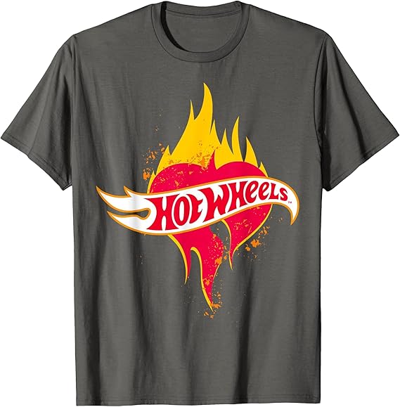 Hot Wheels Camiseta oficial Fiery Heart, em várias cores.
