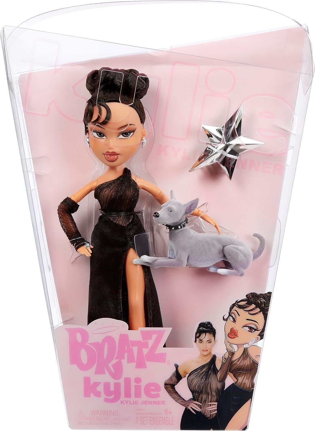 Bratz x Kylie Jenner - Day Fashion Doll - Boneca colecionável com roupa diurna, acessórios e pôster - Para crianças e colecionadores com mais de 6 anos