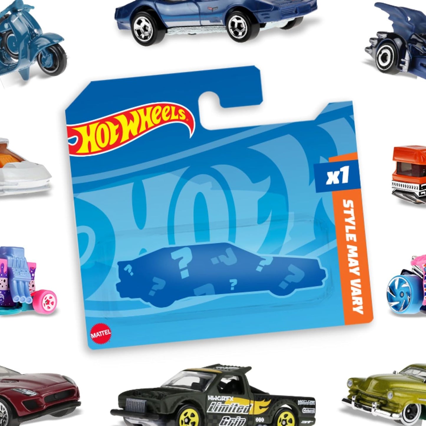 Hot Wheels Carro básico, carro Hot Wheels em escala 1:64 para crianças e colecionadores, veículos modernos e clássicos para brincar ou exibir, carros de brinquedo de plástico e fundidos - 05785