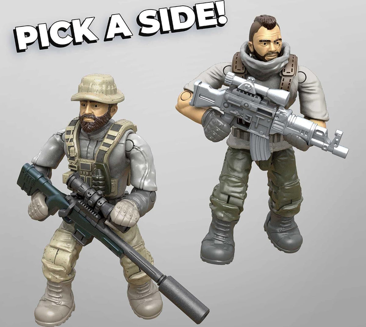 Mega Construx Black Series GYF92 Call of Duty Airdrop Battle Royale – Pacote com 4 Minifiguras Articuladas + Acessórios