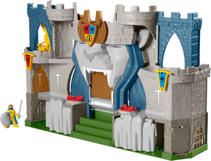 Fisher Price Imaginext Castelo do Reino do Leão - Conjunto de Brinquedo com Tema Medieval e Figuras para Crianças em Idade Pré-escolar de 3 a 8 Anos, Cores Variadas, 0194735009640