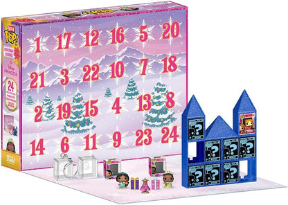 Funko Bitty Pop! Calendário de Contagem Regressiva Princesas Disney - Princesas Disney - Calendário do Advento - 24 Dias de Surpresa - Mini Figuras de Vinil Colecionáveis - Caixa Misteriosa - Ideia de Presente - Natal