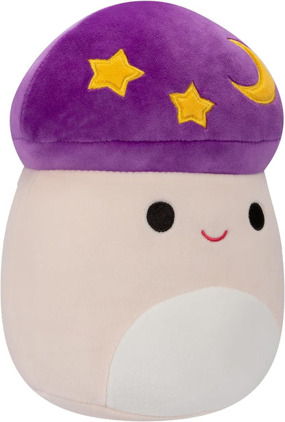 Squishmallows SQHW00578 Carina The Mushroom de 7,5 polegadas com estrelas e luas - Ultrasoft de tamanho médio oficial Jazwares de pelúcia, roxo