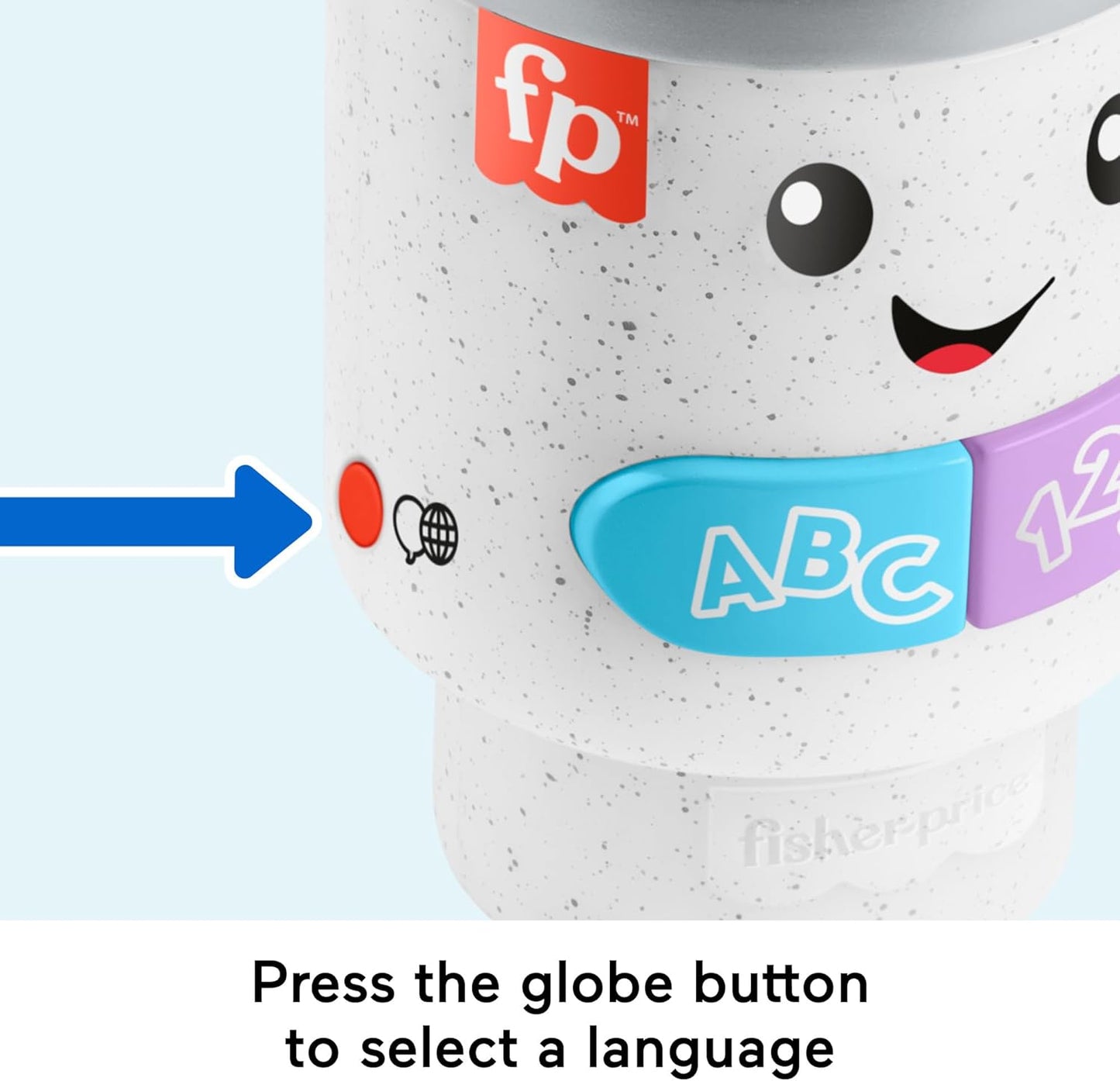 Fisher-Price Laugh & Learn - Caneca de Café com Luzes e Música para Bebês e Crianças a partir de 6 Meses, Versão Multilíngue, HXF49